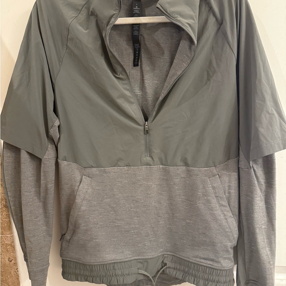 Green Half-Zip Pullover - image 1
